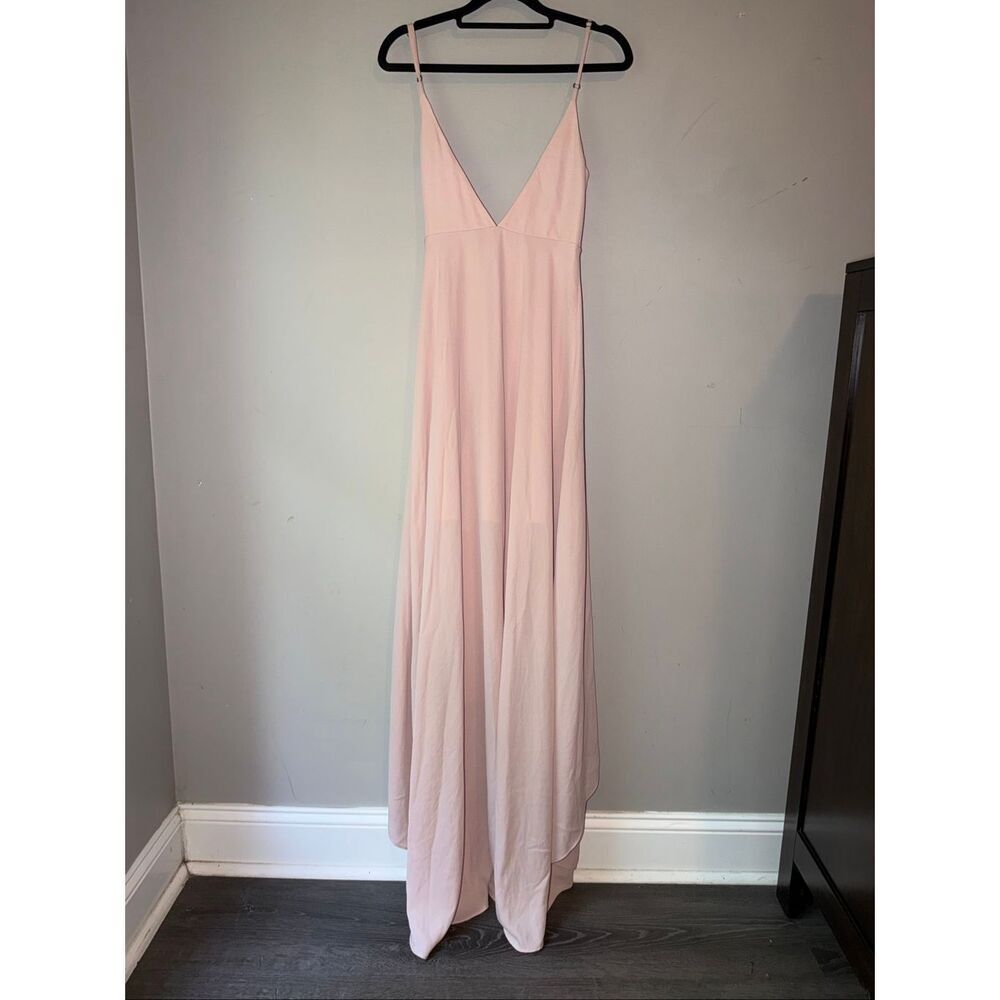 Show me your mumu Mariah wrap dress blush beige small NWT - Picture 5 of 10